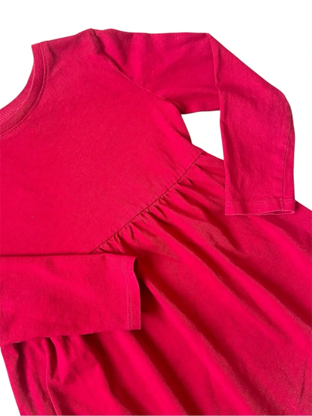 Old Navy 4T Girls red long sleeve cotton dress